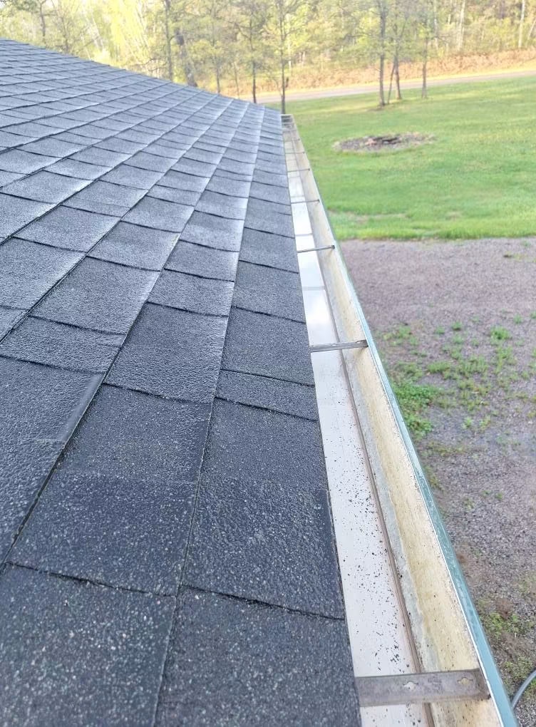 Clean, clear gutter after service